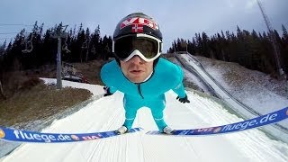 Amazing Ski Flying! But Where Did He Put The Camera?