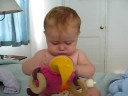 Charlotte and her toys