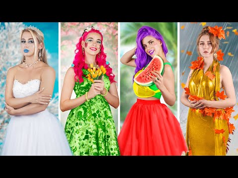 Four Seasons / Winter Girl, Spring Girl, Summer Girl and Autumn Girl
