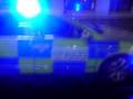 City of London Police VW Passat with blues on.