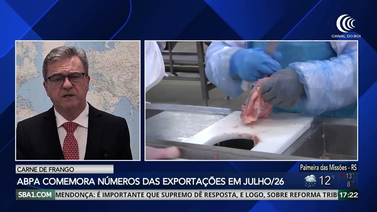 Exportações de frango e carne suína avançam no acumulado de 2026
