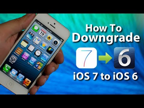 How To Downgrade iOS 7 To iOS 6.1.3 & 6.1.4 On iPhone 5/4S/4 & iPod Touch 5G