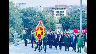 Đoàn đại biểu thành phố Uông Bí thăm Nghĩa trang liệt sĩ thành phố