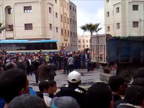 Bnat Khouribga - incendie à khouribga entre deux camions .