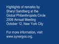 Sheryl Sandberg: Innovations in Philanthropy