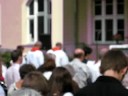 singing hymns with the crowd