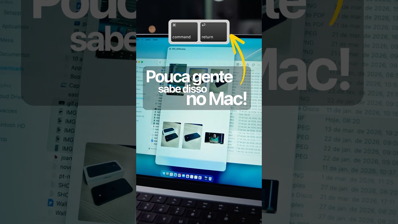 Esse atalho do Mac muda tudo no Finder #macos