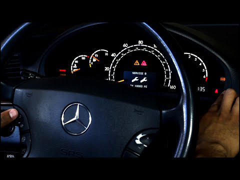 How to reset your 2001 Mercedes-Benz S500 service indicator