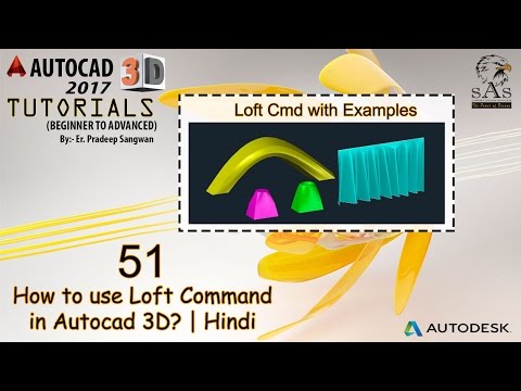 Loft command in Autocad 3D