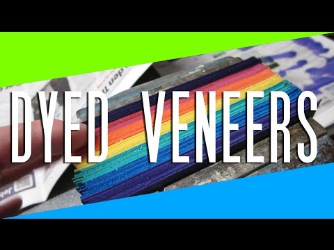 how to dye veneer wood