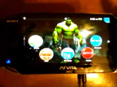 how to change the background on a ps vita