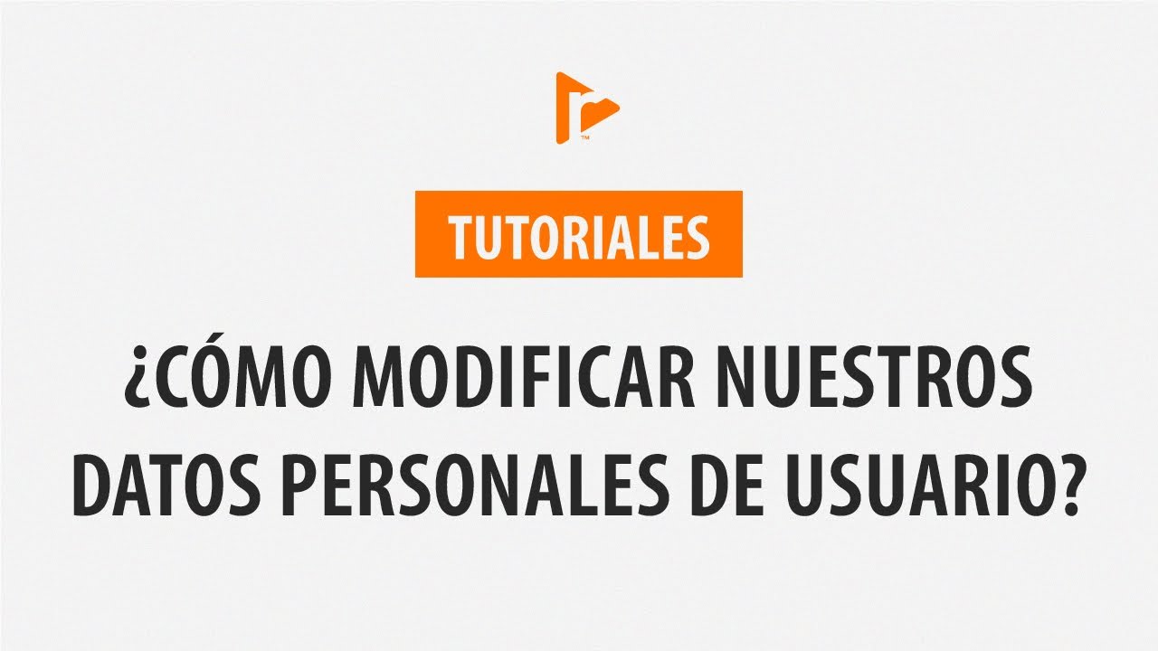 Cómo modificar datos personales | RightNow Media en español