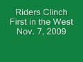 Saskatchewan Roughriders capture first in the West (2009)