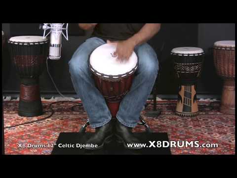 how to measure djembe head size