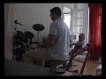 Sam en papa samen drummen 01 Sam en papa samen drummen 01