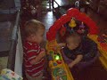 Caden & Ethan playing with the intellisaucer