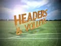 leeds united's andy hughes and peter sweeney take on soccer nights headers & volleys game.