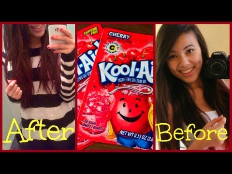 how to paint ur hair with kool aid