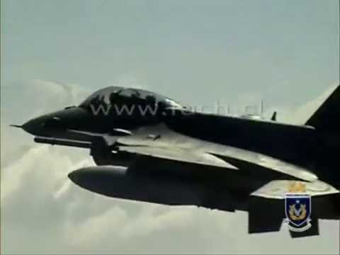 SUR1810. Fuerza Área de Chile y su Avión F-16 en acción