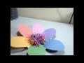 cómo hacer  una flor con un plato de papel