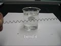 Muscle Wire (Nitinol) in HOT Water Muscle Wire (Nitinol) in HOT Water