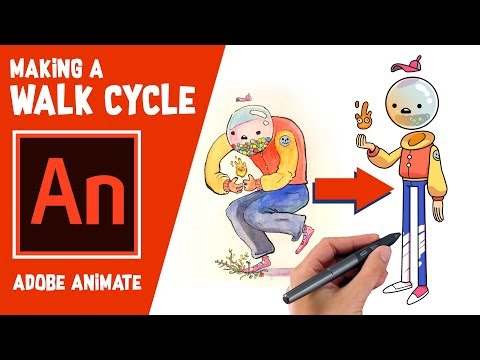 Making a Walk Cycle in Adobe Animate!