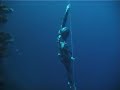 Andreas G�ldner freedives -72m in Free Immersion