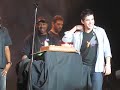 David's band gives him a birthday surprise