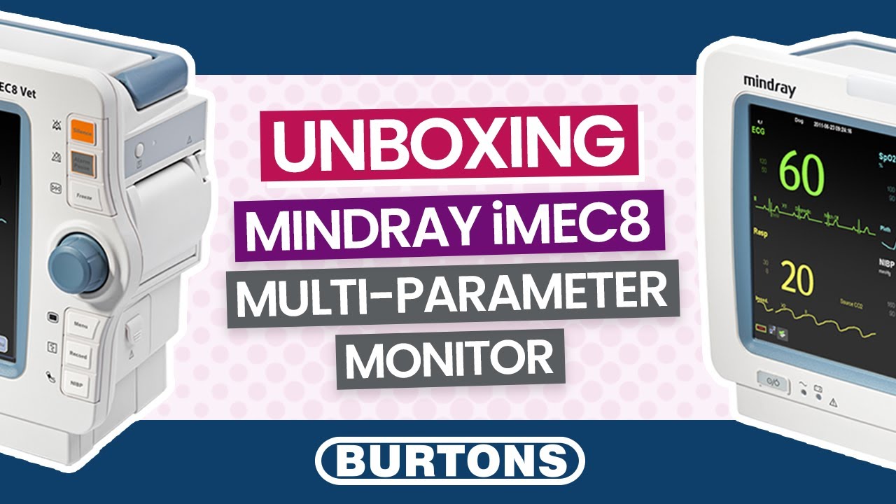 Mindray iMec8 Multi-Parameter Monitor Unboxing and Accessories run through