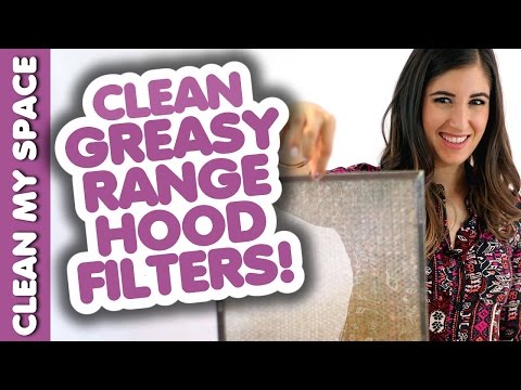 how to clean vent a hood filter