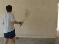sparring with wall