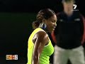 maria sharapova smashes a ball into serena's body at the 2007 australian open. williams ended up winning 6:1 6:2