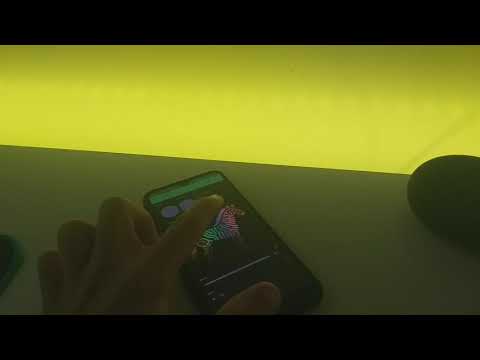 Demonstração de cores pelo aplicativo Blynk.