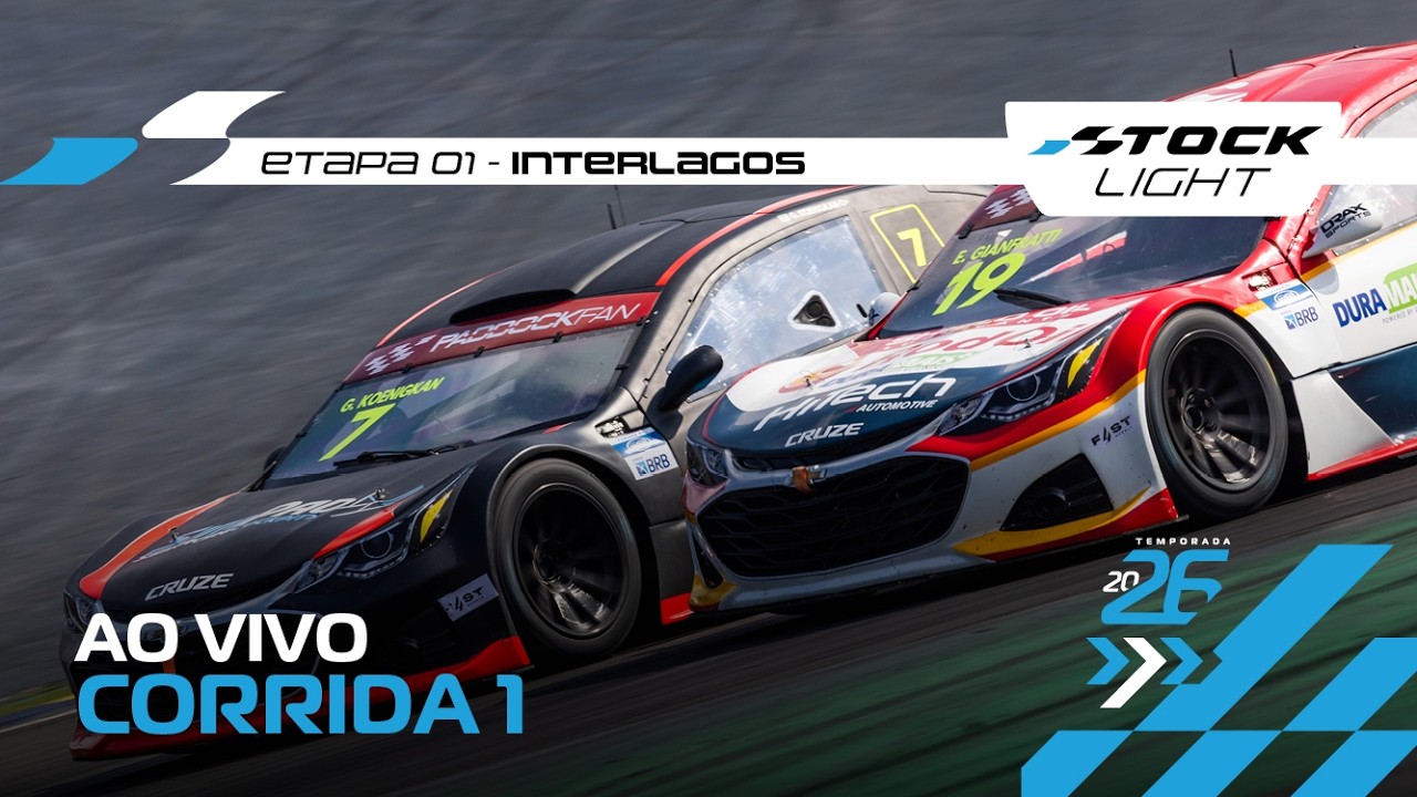 STOCK LIGHT 2026 AO VIVO | 1ª ETAPA - CORRIDA 1 | INTERLAGOS, SP