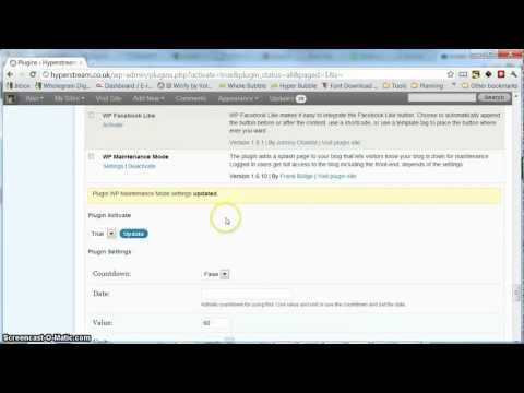 how to maintenance mode wordpress