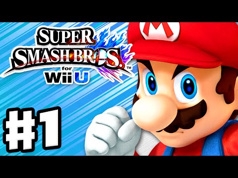 Super Smash Bros. Wii U - Gameplay Walkthrough Part 1 - Mario! (Nintendo Wii U Gameplay)