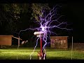 Twin Solid State Musical Tesla Coils Out of Phase