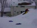 Sledding down the hill