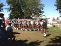 the 78th fraser highlanders pipe band playing their medley at the north american pipe band chcampionships in maxville, 2005