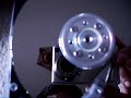 Disco rígido a funcionar aberto Disco rígido a funcionar aberto