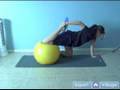 Physio Ball Exercises for Lower Body : Physio Ball Stretches for the Quadriceps