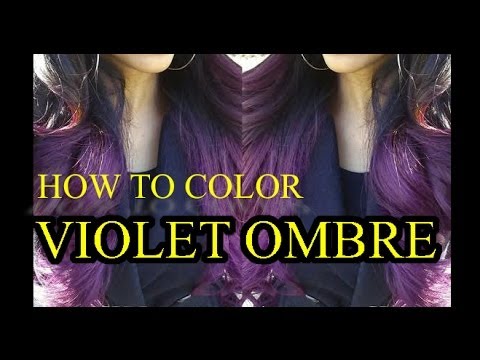 how to do a purple ombre hair