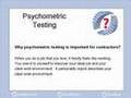 Psychometric testing