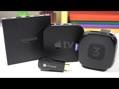 Apple TV - Amazon Fire TV vs Apple TV vs Roku 3 vs Google Chromecast - Full Comparison The race to claim a spot in your living room is on! Apple, Google, Roku, and now ...