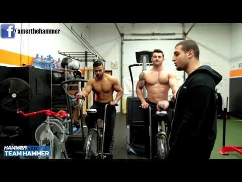 Fat Loss - http://hammerfitness.com Amer Kamra shows you how to properly perform HIIT on an AirDyne Bike and explains the benefits of doing HIIT. HIIT increases your me...