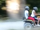 ATV care  ridica  praful,  pe  Valea  Cerbului-2008