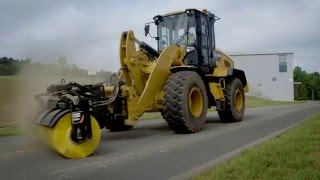 Watch different Cat broom attachments at work in this video.