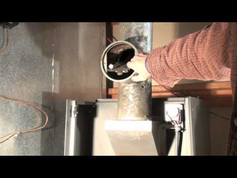 how to vent a furnace with a power vent