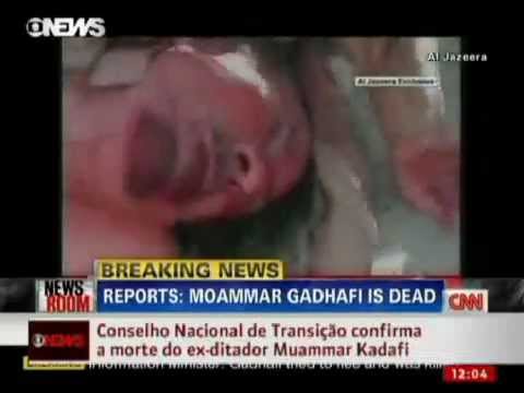 Vídeo mostra corpo de Kadhafi 