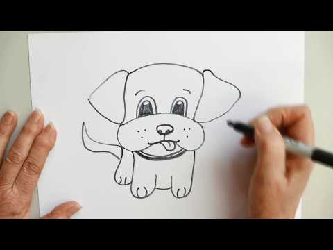 video-linktoworks-How to draw a Cartoon Puppy - YouTube